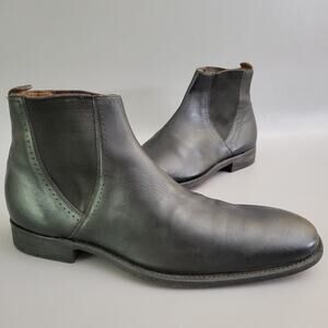 Grenson Black Leather Chelsea Boots Shoes Men's UK 8 F US 9